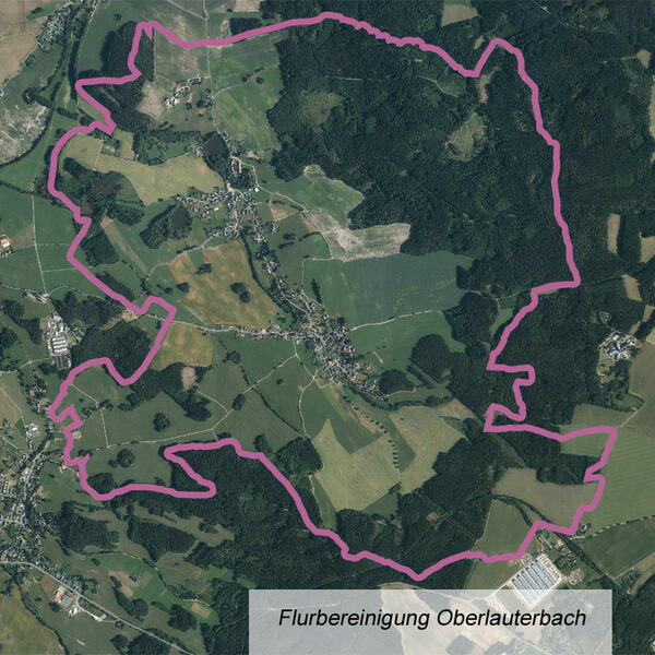 Bild vergrößern: bersichtskarte Flurbereinigung Oberlauterbach